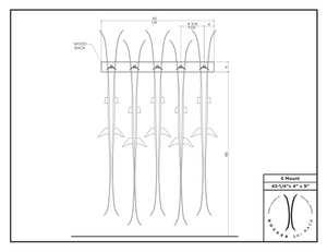 Rocker Ski Rack – High Five