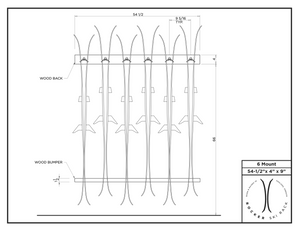 Rocker Ski Rack – Six Pack