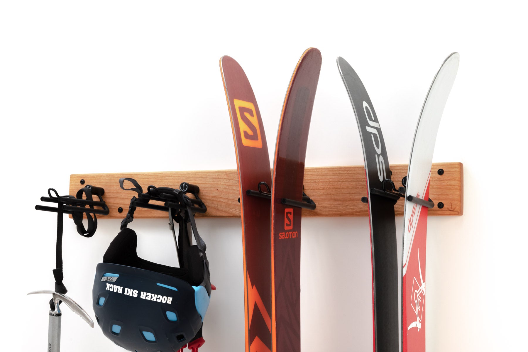 Sky Ski Rack Wall Storage for Skis & Boards-Rocker Ski Rack 4-Pack