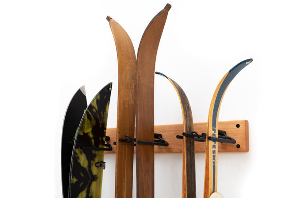 Ski & Snowboard Wall Storage-Rocker Ski Rack 3-Pack