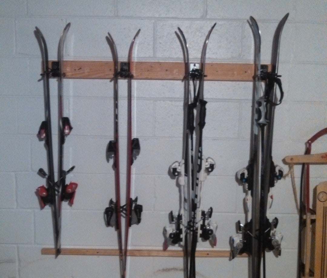 Premium Ski & Snowboard Storage-Individual Rocker Ski Rack