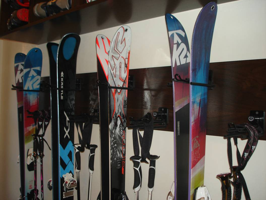 Premium Ski & Snowboard Storage-Individual Rocker Ski Rack