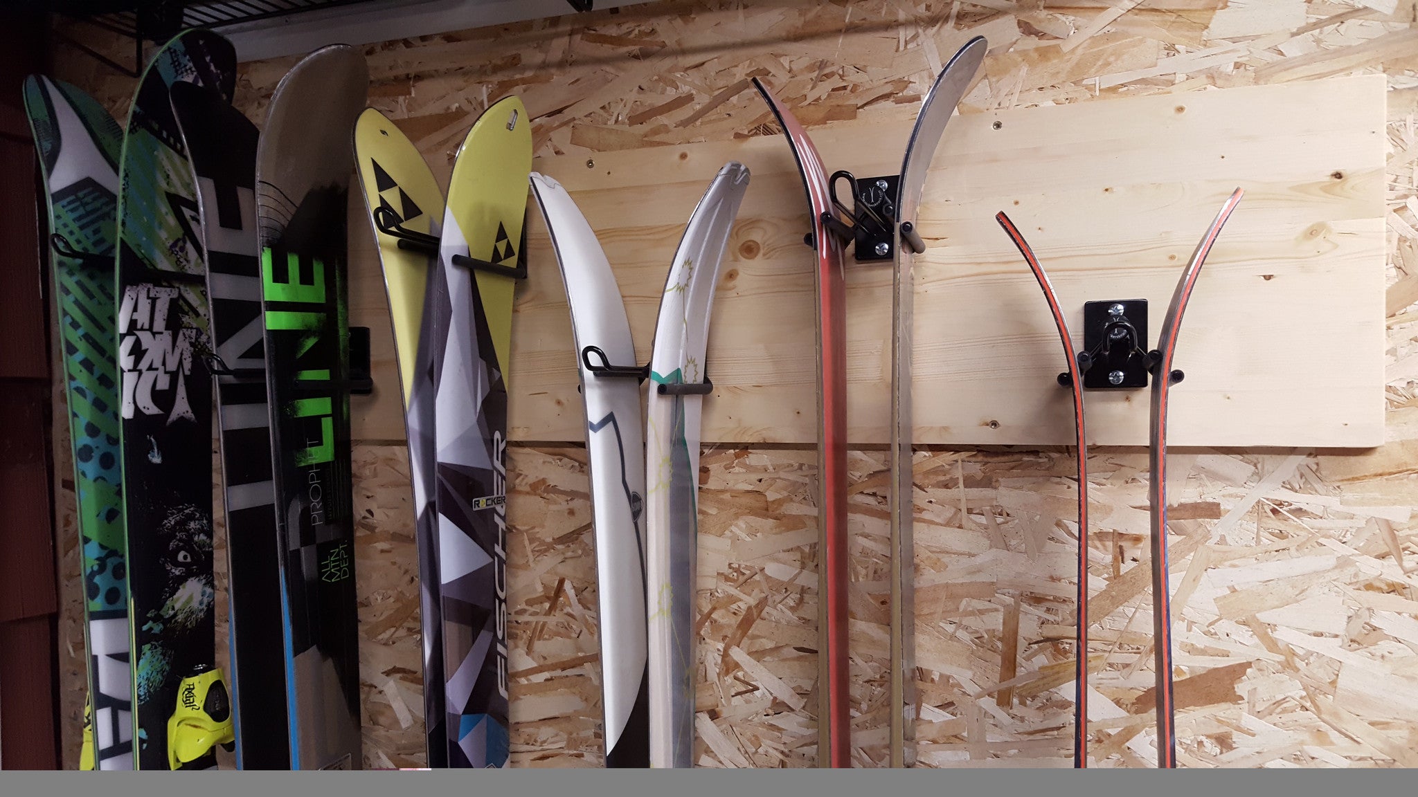 Premium Ski & Snowboard Storage-Individual Rocker Ski Rack